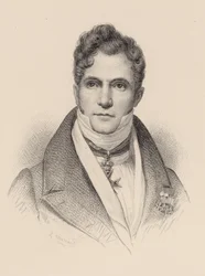 Portret dyrygenta i kompozytora Gaspare Spontini 1774-1851.