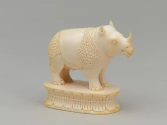 Biały biskup, figura szachowa, Indie, 1820 ok