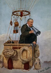 Frank Hedges Butler, kreskówka „Szpieg” z „Vanity Fair”, pub. 1907