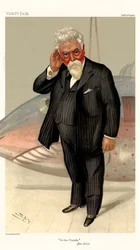 Sir Hiram Stevens Maxim - portret stojący