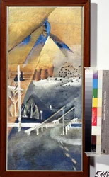 „Pejzaż zimowy” Obraz Lwa Aleksandrowicza Bruniego (1894-1948) 1918 Zbiory prywatne