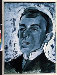 ""Portret poety Ossipa Mandelstama (1891-1938)"" Obraz Lwa Aleksandrowicza Bruni (1894-1948) Zbiory prywatne