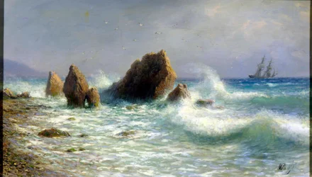 Na brzegu Liwadii, 1895.