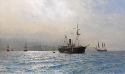 Rosyjski statek przy wejściu do cieśniny Bosfor, po wojnie rosyjsko-tureckiej 18771878
