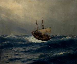 Burza na morzu, 1887