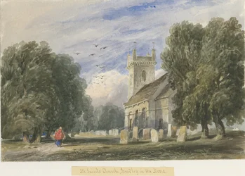 Kościół w Bradley-in-the-Moors, bez daty [ok. 1830-1840]