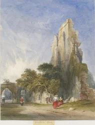 Opactwo Croxden: akwarela i [c 1830-1840] (malarstwo)