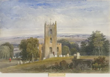 Endon Church: malarstwo akwarela i [ok. 1830-1840] (malarstwo)