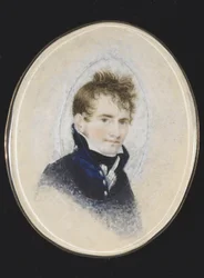 Portret Paula Peckhama, ok. 1810-20 (akwarela na kości słoniowej)