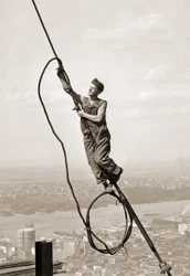 Robotnik budowlany, Empire State Building, Nowy Jork, ok. 1930 r.