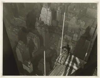 Podnoszenie masztu, Empire State Building, 1931 (fotografia żelatynowa srebrna)
