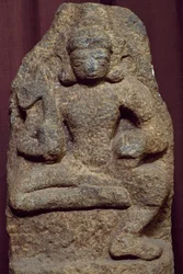 Detal płaskorzeźby przedstawiający Buddę, Kolombo, Sri Lanka