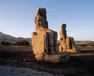 Egipt, Gubernatorstwo Luksorskie, Karnak, Posągi Amenhotepa III