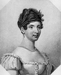 Portret Angeliki Catalani (1780-1849), włoski sopran, rycina