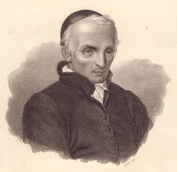 Portret włoskiego zakonnika i teologa Ottavio Giovanniego Battisty Assarottiego (1753-1829), miedzioryt Bonaldiego