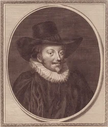 Portret Johna Williamsa (1582-1650), arcybiskupa Yorku, miedzioryt autorstwa Johna Goldara (1729-1795)
