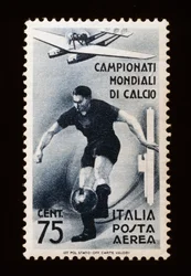 Znaczek pocztowy na Mistrzostwa Świata FIFA 1934, znaczek pocztowy 75 centów, Włochy, XX w.
