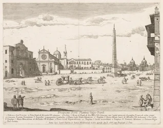 Piazza del Popolo z „Widoku na zabytki Rzymu”