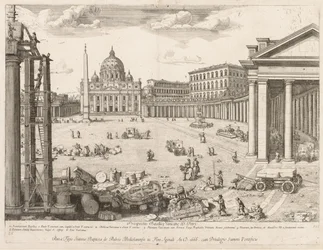 św. Bazylika Piotra z „Widoku na zabytki Rzymu”