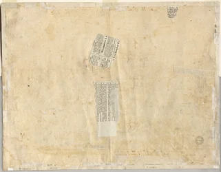 Trasa fontanny z Recto i Szkice dwóch twarzy verso, 1665.