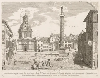 Kolumna Trajansa z prospektu Lourum Urbis Romae Insignium, 1666