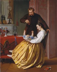 Conversation Piece, c.1851-52 (olej na płótnie)