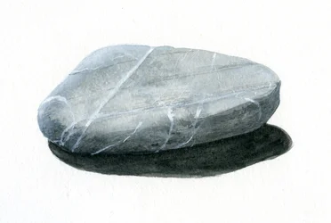 Kamień (akryl na papierze)