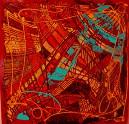 Witraż, 2012 (mieszany; warstwowy)