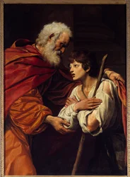 Powrót syna marnotrawnego. Obraz Leonella Spady (1576-1622)