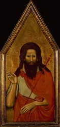 Jan Chrzciciel (tempera na drewnie)