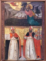 Modlitwa w ogrodzie. Święci Ambroży i Petroniusz