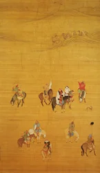 Kubilaj-chan (1214-94) na polowaniu, dynastia Yuan