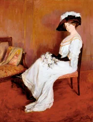 Portret pani Marta Widal. Obraz Lluisy Vidal i Puig (1876-1918)