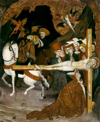 Ukrzyżowanie św. Andrzeja Apostoła. Obraz Lluisa Borrassy (1360-1425)