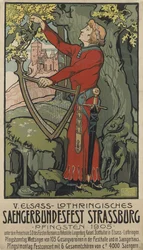 Festiwal piosenkarzy Saengerbundesfest Strasburg, 1905.