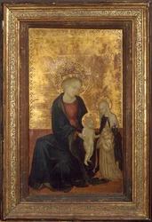 Madonna z Dzieciątkiem ze św. Katarzyną ze Sieny i darczyńcą kartuzów, ca. 1411-24.