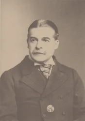 Portret kompozytora Sir Arthura Sullivana 1842-1900, lata 80. XIX wieku.
