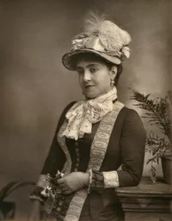 Adelina Patti, włoska diwa operowa, 1882.