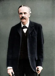 Arthur James Balfour, 1. hrabia Balfour, brytyjski mąż stanu i premier, 1912 r