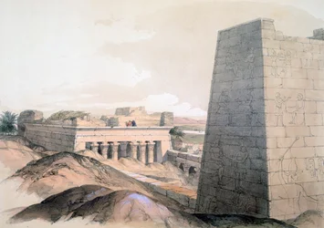 „Świątynia Edfu”, Egipt, XIX w.