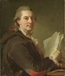 Frederic Henry de Chapman, marin suedois - Portret Fredrika Henrika af Chapmana (1721-1808), autorstwa Pascha, Lorenza Młodszego (1733-1805). olej na płótnie