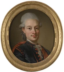 Gudmund Joran Adlerbeth, ecrivain et homme politique suedois - Portret Gudmunda Jorana Adlerbeth (1751-1818), autorstwa Pascha, Lorenza Młodszego (1733-1805). olej na płótnie