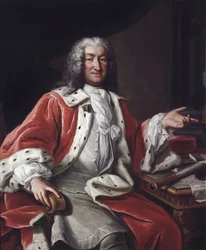 Hrabia Arvid Horn, szwedzki żołnierz, polityk, dyplomata i przewodniczący Kancelarii Tajnej Rady - Portret hrabiego Arvid Horn (1664-1742), autorstwa Pascha, Lorenza Starszego (1702-1766). Olej na płótnie. Rozmiar: 131x110cm. Muzeum Narodowe w Sztokholmie