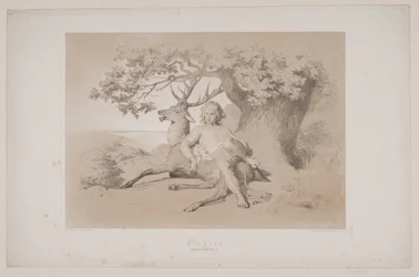 Lot, s. 23, ilustracja do "Lotu jelenia" Christiana Winthera