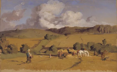 Krajobraz w pobliżu Holmstrup, Zelandia