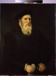 „Portret starca” (Portret starca) Obraz przypisywany Lorenzo Lotto (1480-1556) ok. 1550 Wymiary 93x72 cm Sankt Petersburg Ermitaż