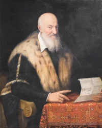Portret Quaranta Malvasia, ok. 1570-76 (olej na płótnie)