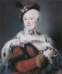 Portret Infantki Marii Luizy z Hiszpanii 1745-1792, Święta Cesarzowa Rzymska, 1763