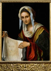 Święta Weronika, koniec XV wieku (obraz na drewnie)
