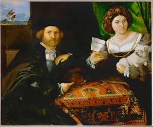 Podwójny portret pary (obraz na płótnie)